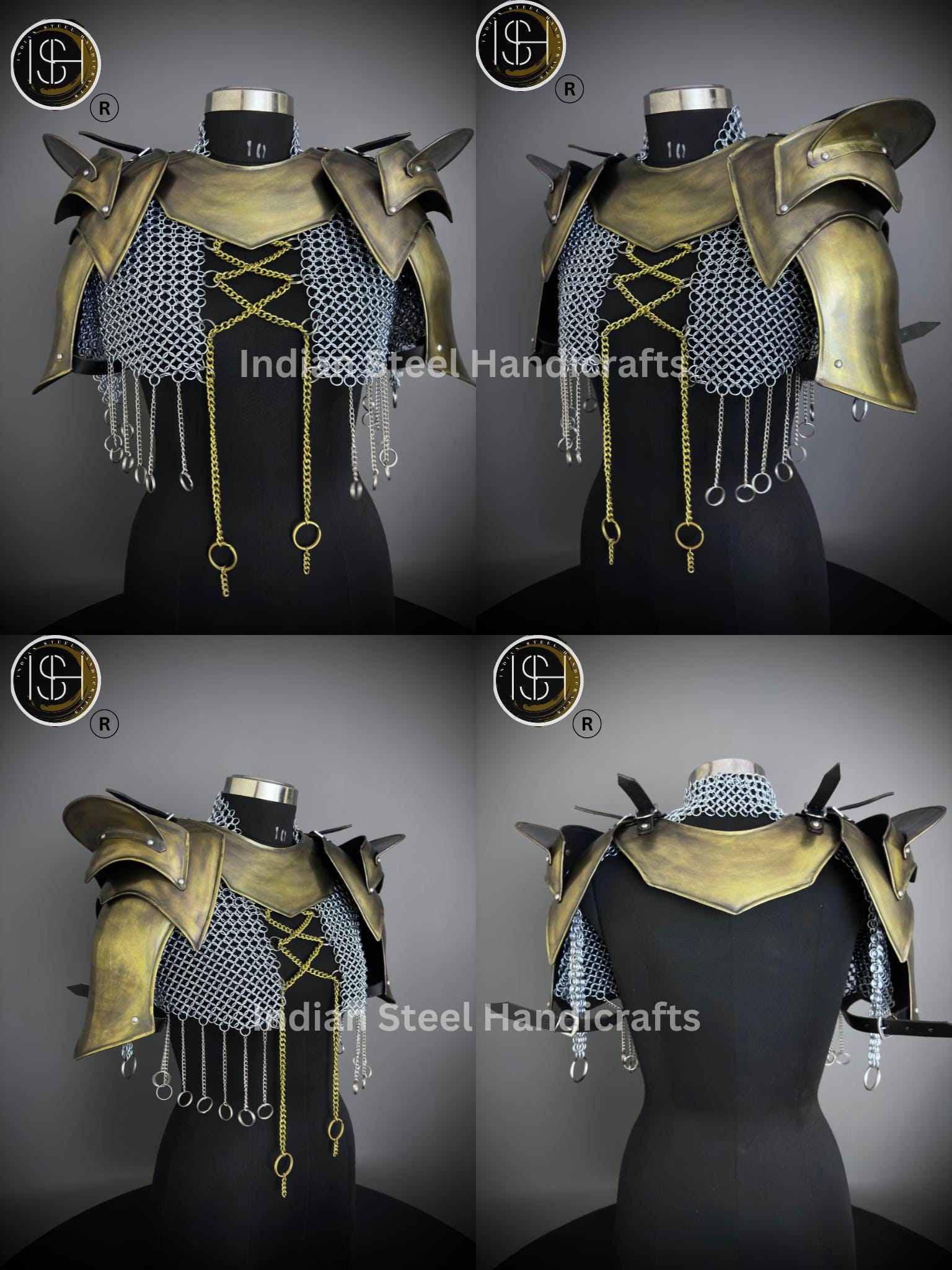 Medieval Cuirass Armor, Brave Lady Armor, Chainmail Armor, Cosplay Armor, Sca Armor, Larp Armor, Fantasy Armor, Gift for women.