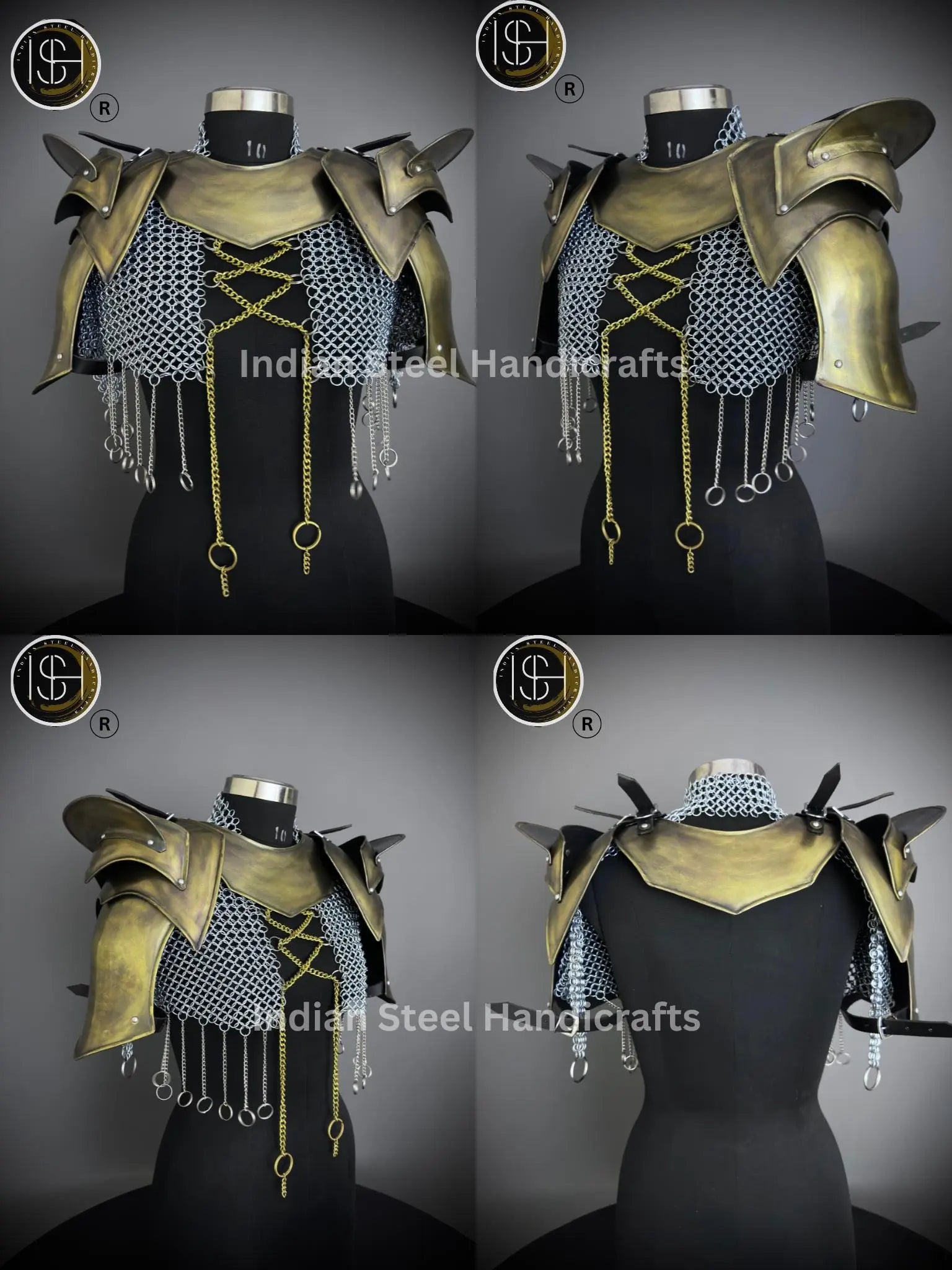 Medieval Cuirass Armor, Brave Lady Armor, Chainmail Armor, Cosplay Armor, Sca Armor, Larp Armor, Fantasy Armor, Gift for women. ISH Collection