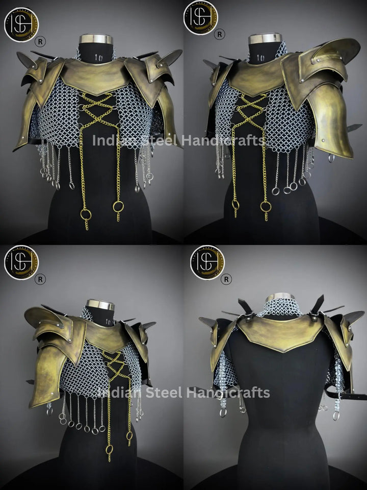 Medieval Cuirass Armor: Steel Lady Cosplay Set - SCA LARP Costume