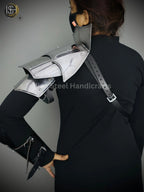 Handmade Steel Pauldron: Female Medieval Armor, LARP Cosplay