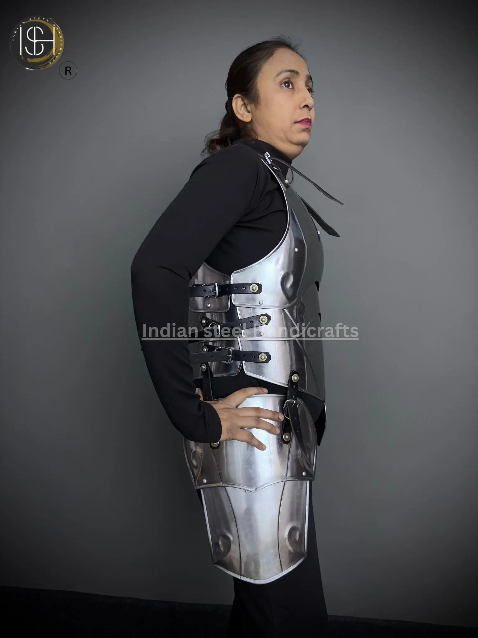 Medieval Knight Armor, Fantasy female Chest & Tesset armor, Sca, Cosplay, Larp Armor Costume, Gift items. ISH Collection