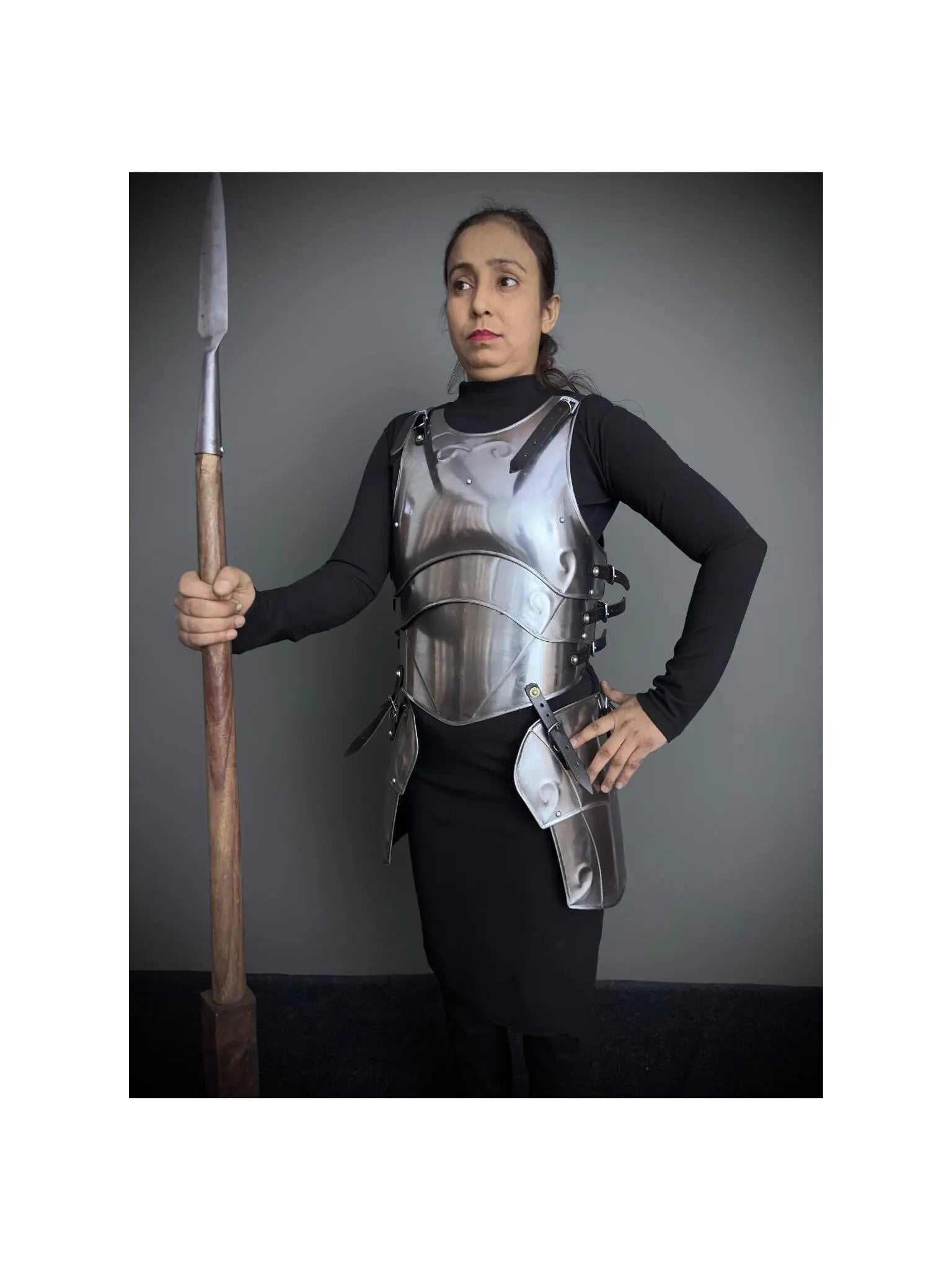 Medieval Knight Armor, Fantasy female Chest & Tesset armor, Sca, Cosplay, Larp Armor Costume, Gift items. ISH Collection