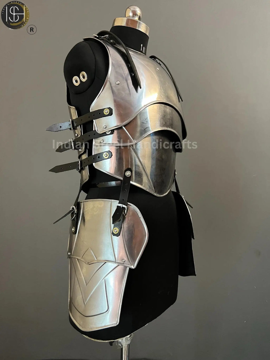 Steel Lady Armor: Medieval Knight Chest & Tasset - LARP Cosplay Costume