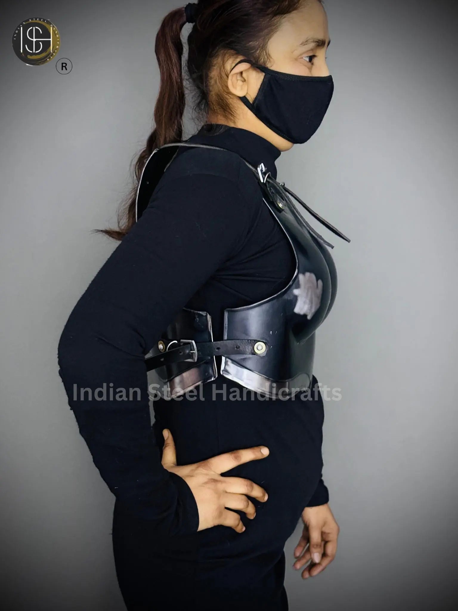 Ancient Knight Lady Armor, chest Armor, Female Fantasy Armor Costume, Cosplay Armor, Larp Armor, Sca Armor, Gift for Women. ISH Collection