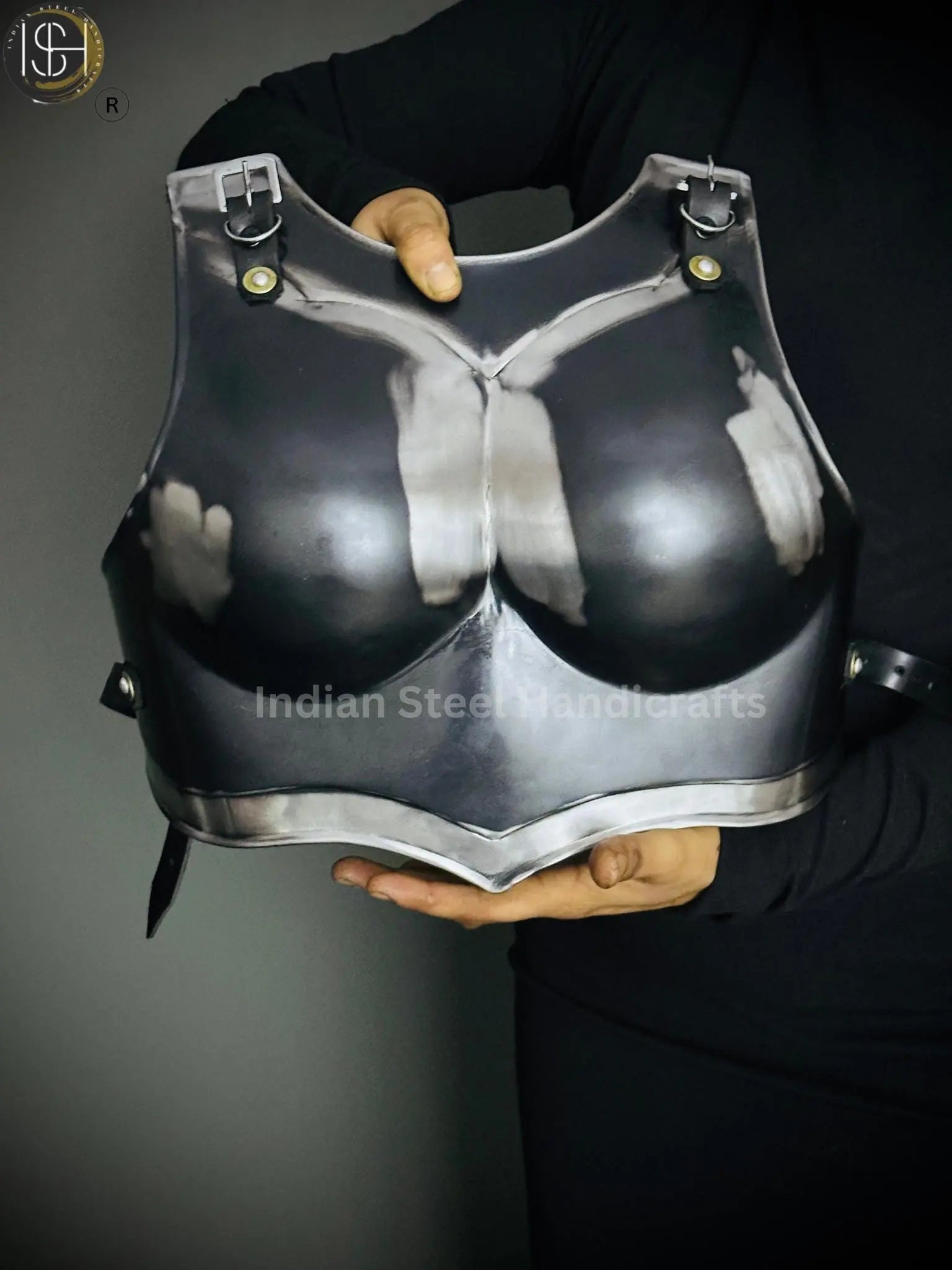 Ancient Knight Lady Armor, chest Armor, Female Fantasy Armor Costume, Cosplay Armor, Larp Armor, Sca Armor, Gift for Women. ISH Collection