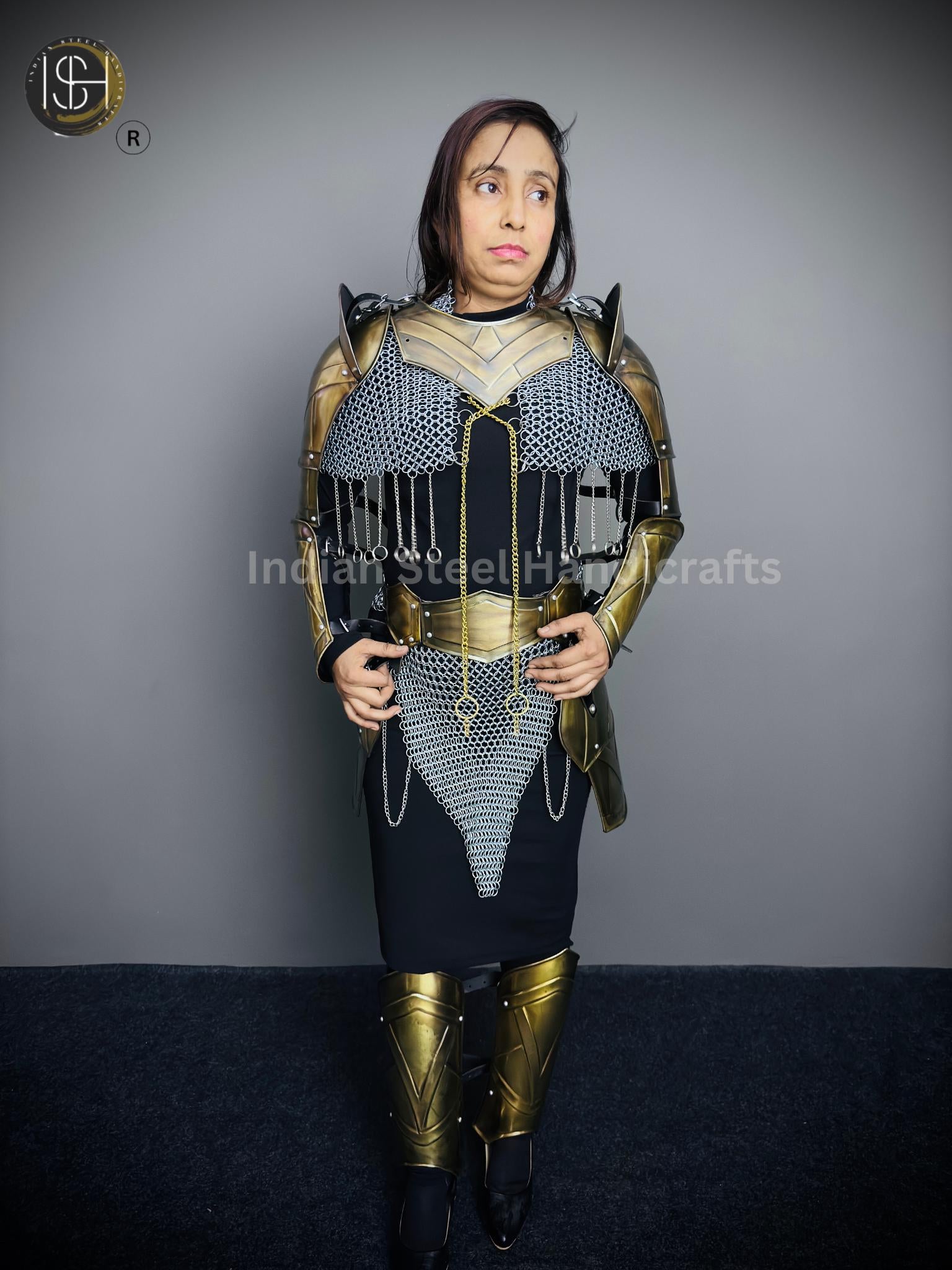 Medieval Knight Armor, Brave Lady Armor, Cosplay Armor, Sca Armor, Larp Armor, Fantasy Armor, Gift for women.