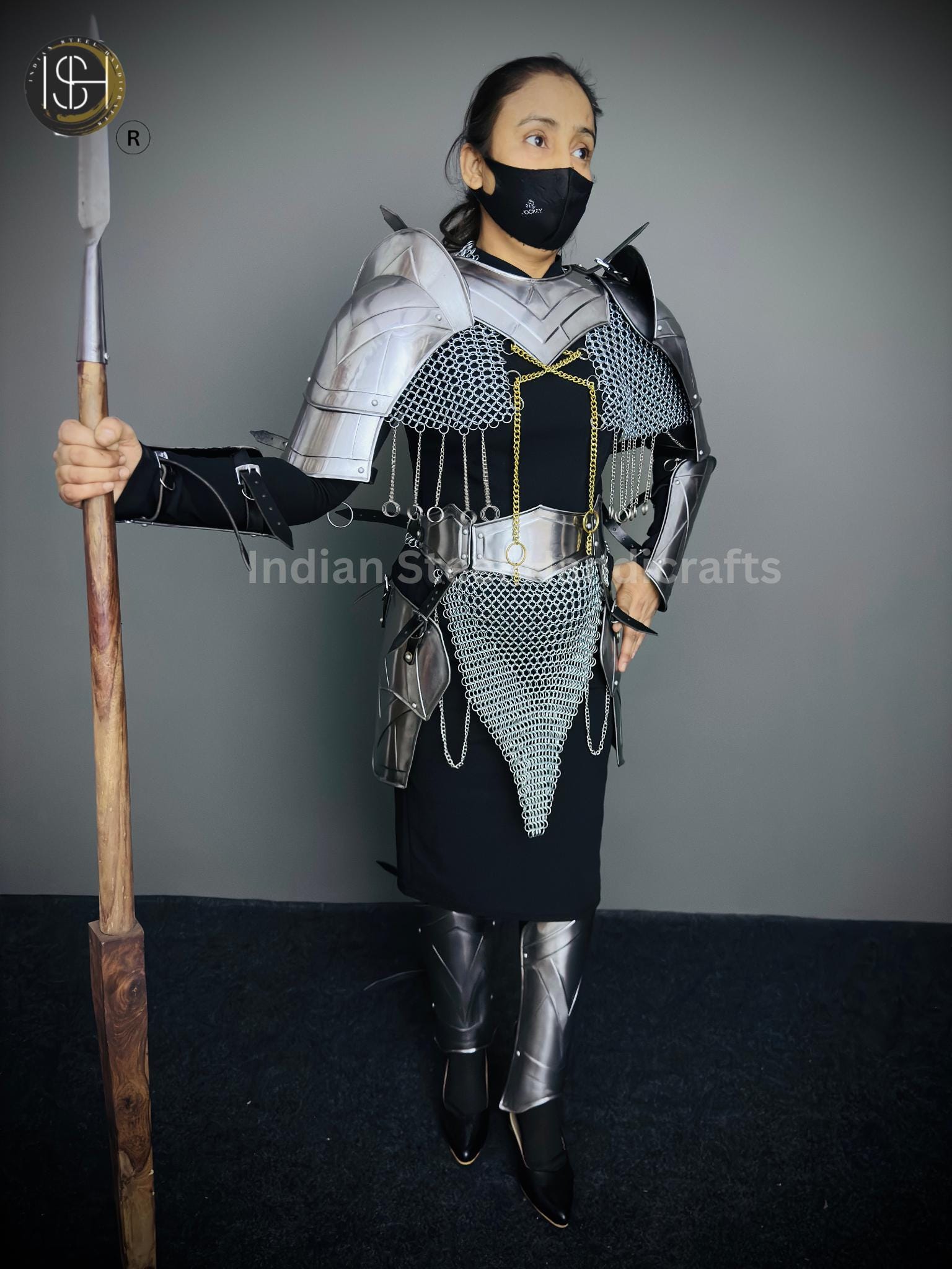 Medieval Knight Armor, Brave Lady Armor, Cosplay Armor, Sca Armor, Larp Armor, Fantasy Armor, Gift for women.