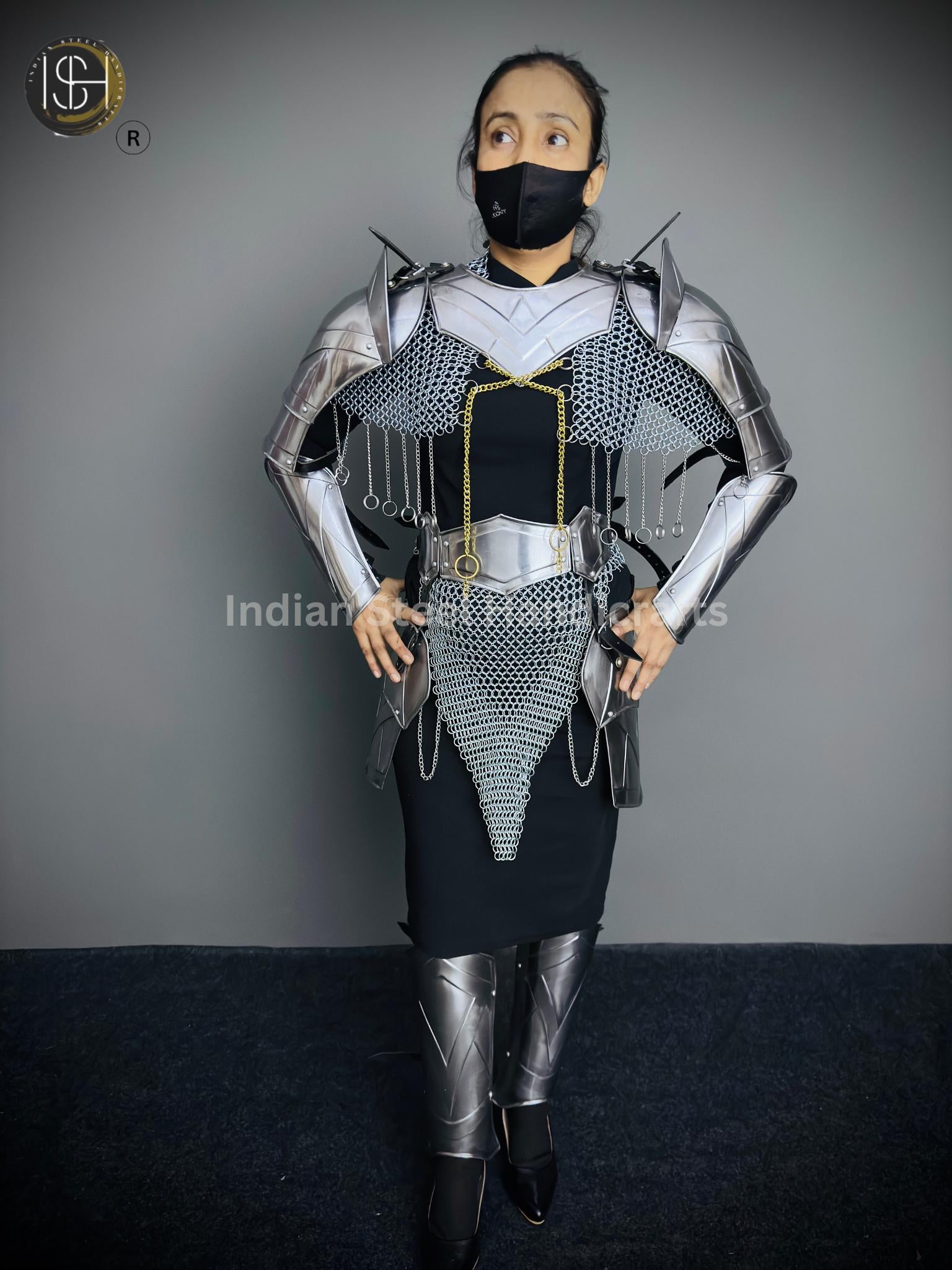 Medieval Knight Armor, Brave Lady Armor, Cosplay Armor, Sca Armor, Larp Armor, Fantasy Armor, Gift for women.