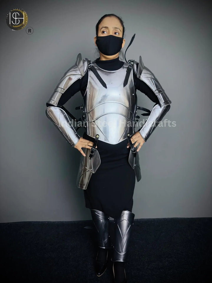 Medieval Knight Female Armor,Larp Armor, Fantasy Costume, Cosplay Armor, Sca Armor,Cosplay, Clothing, Larp Costume, Gift item ISH Collection