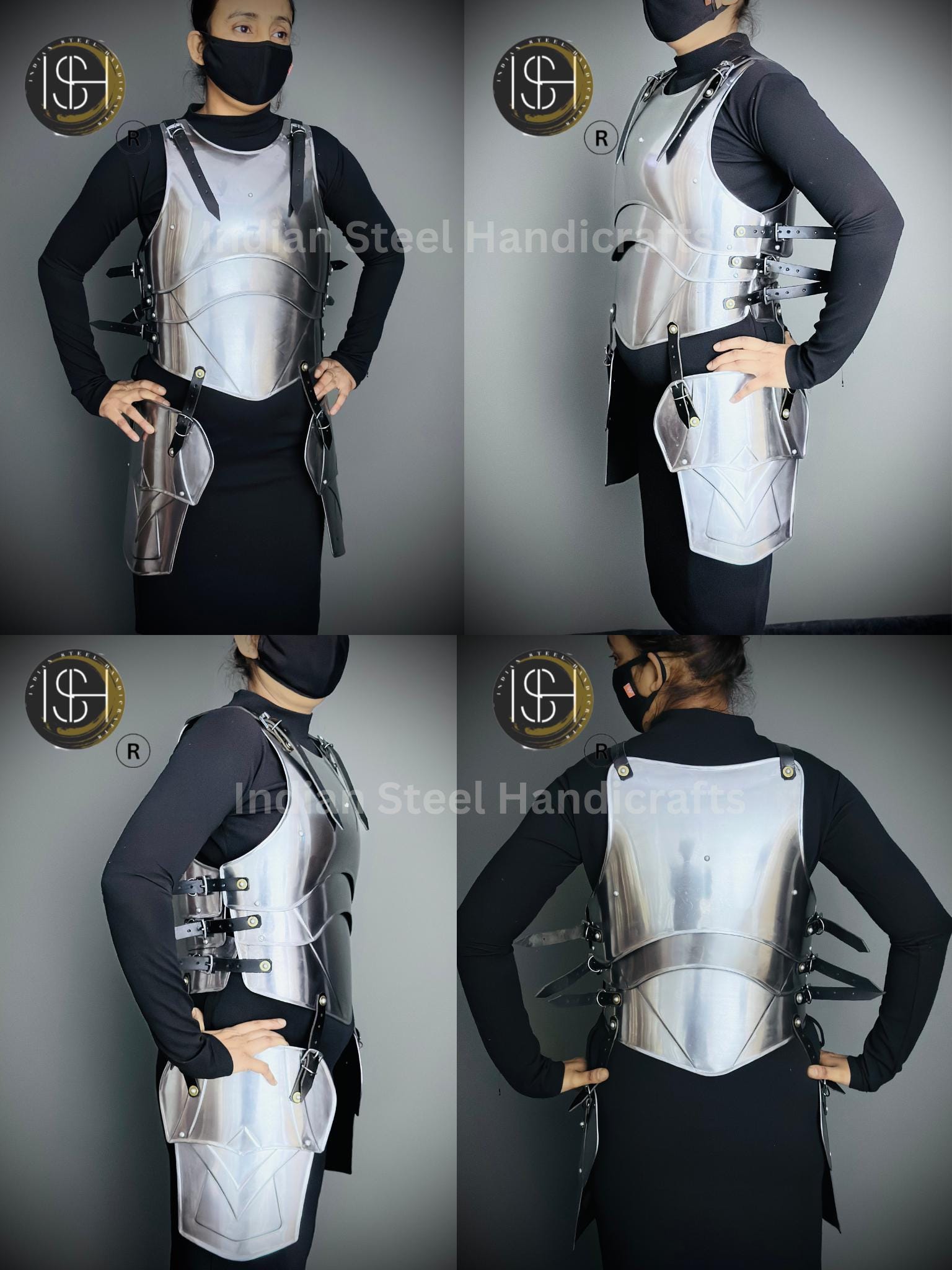 Medieval Knight Female Armor,Larp Armor, Fantasy Costume, Cosplay Armor, Sca Armor,Cosplay, Clothing, Larp Costume, Gift item