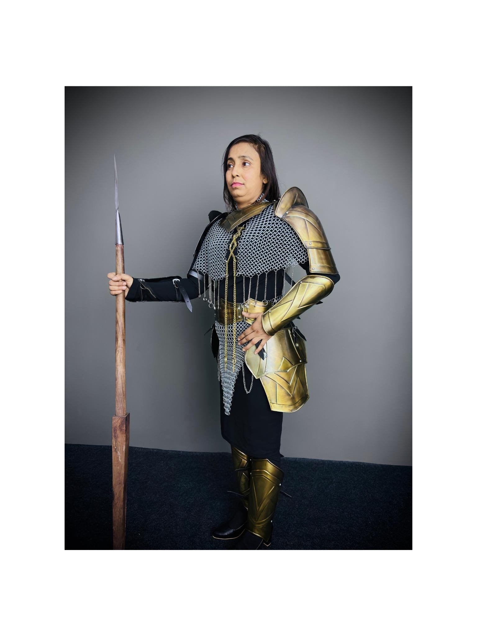Medieval Knight Armor, Brave Lady Armor, Cosplay Armor, Sca Armor, Larp Armor, Fantasy Armor, Gift for women.