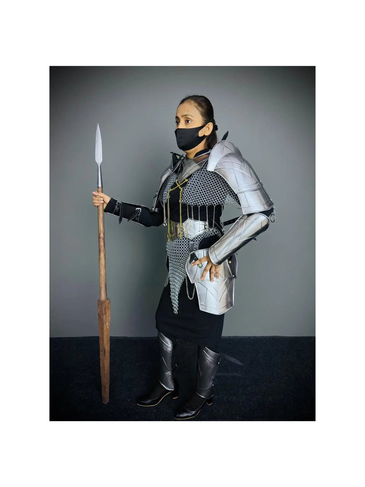 Medieval Knight Armor, Brave Lady Armor, Cosplay Armor, Sca Armor, Larp Armor, Fantasy Armor, Gift for women. ISH Collection