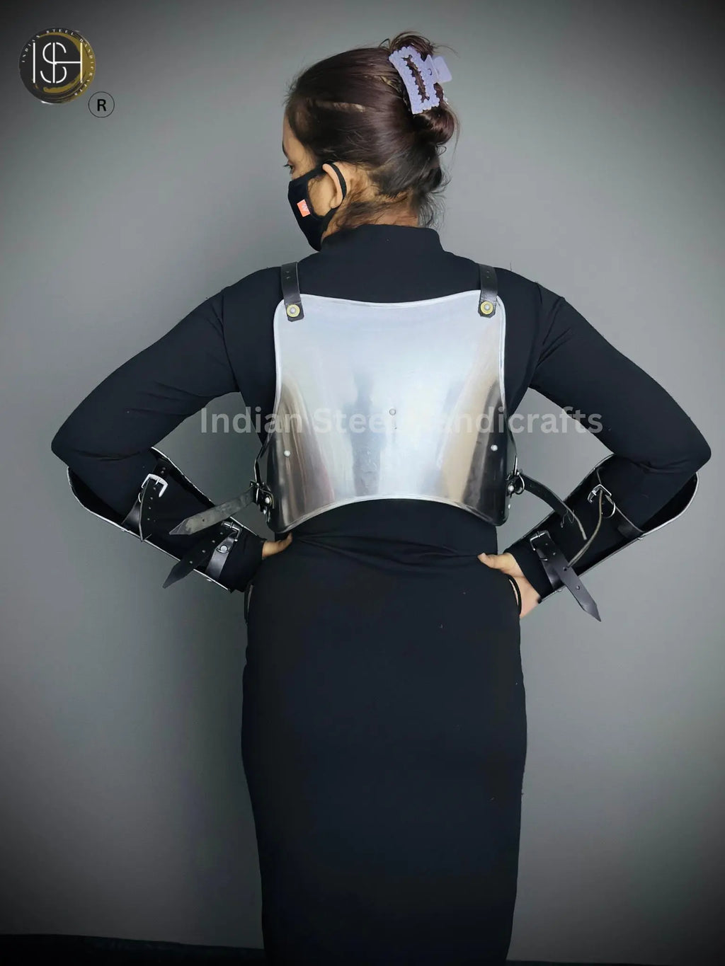 Medieval Lady Armor,chest Armor, Bracer Armor,Female Fantasy Armor Costume, Cosplay Armor, Larp Armor, Sca Armor, Gift for Men/Women. ISH Collection