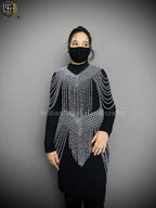 Chainmail Harness, Chainmail Chains Layers top & Skirt, Rings Costume, Wedding Cosplay Costume, Larp , Cosplay, Sca Armor, Gift For Women. ISH Collection