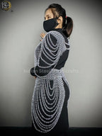 Chainmail Harness, Chainmail Chains Layers top & Skirt, Rings Costume, Wedding Cosplay Costume, Larp , Cosplay, Sca Armor, Gift For Women. ISH Collection