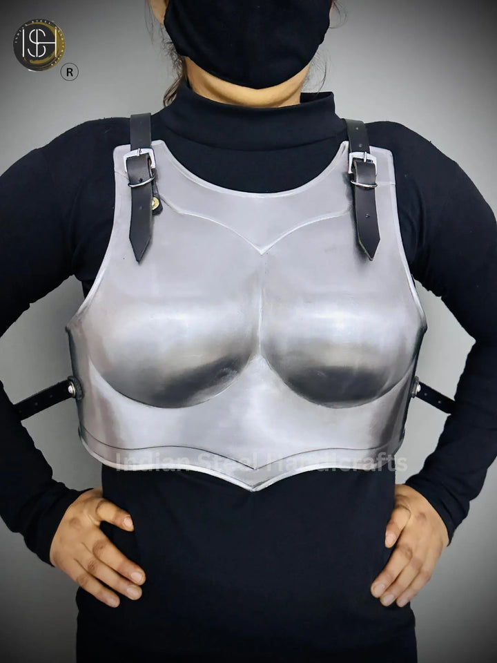 Ancient Knight Lady Armor,chest Armor, Female Fantasy Armor Costume, Cosplay Armor, Larp Armor, Sca Armor, Gift for Women. ISH Collection