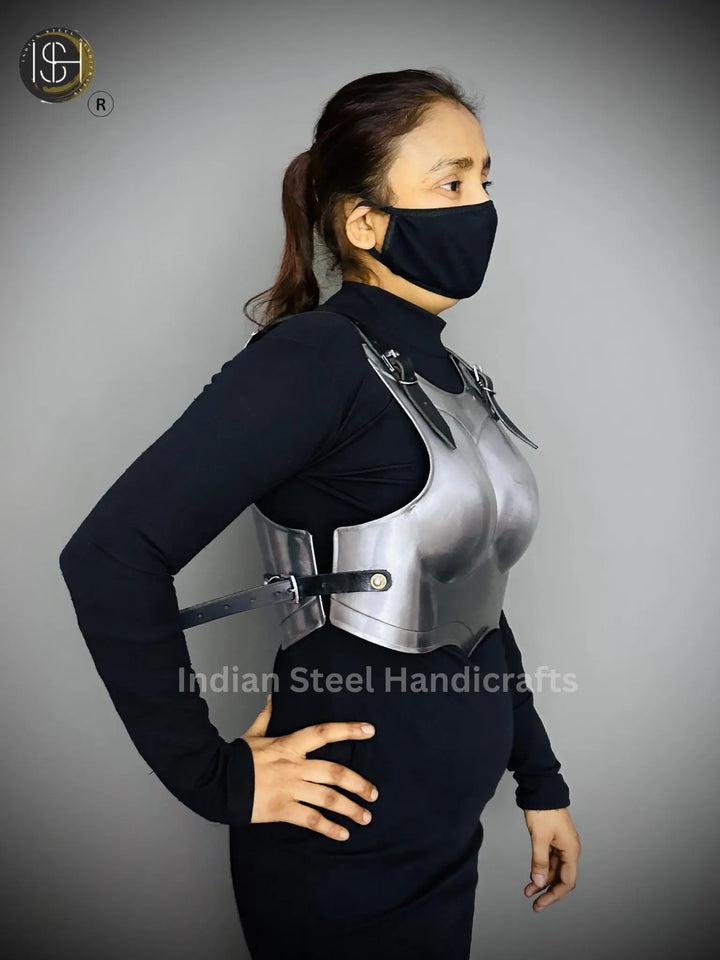 Ancient Knight Lady Armor,chest Armor, Female Fantasy Armor Costume, Cosplay Armor, Larp Armor, Sca Armor, Gift for Women. ISH Collection
