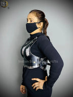 Ancient Knight Lady Armor, chest Armor, Female Fantasy Armor Costume, Cosplay Armor, Larp Armor, Sca Armor, Gift for Women. ISH Collection