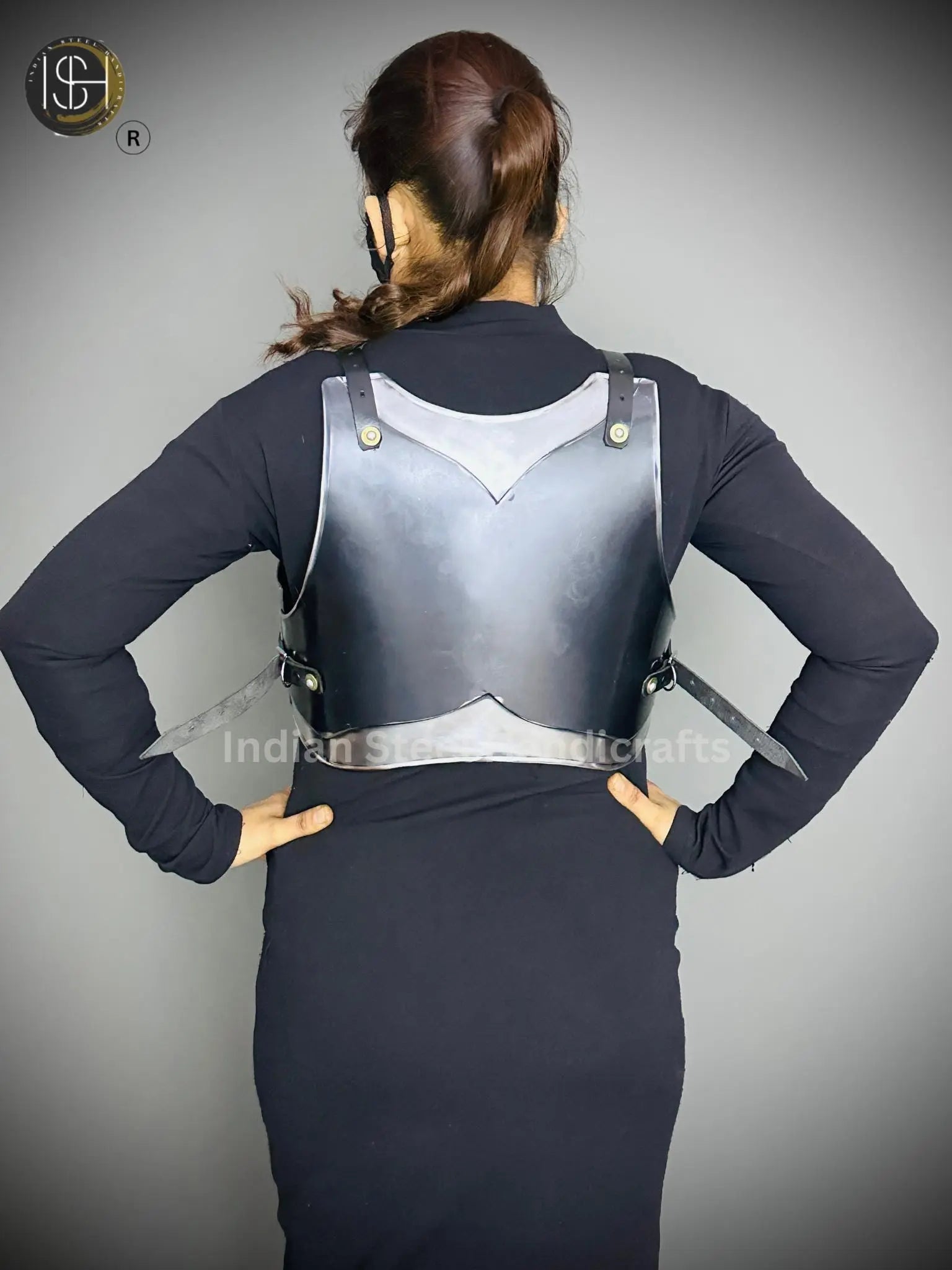 Ancient Knight Lady Armor, chest Armor, Female Fantasy Armor Costume, Cosplay Armor, Larp Armor, Sca Armor, Gift for Women. ISH Collection