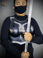 Ancient Knight Lady Armor, chest Armor, Female Fantasy Armor Costume, Cosplay Armor, Larp Armor, Sca Armor, Gift for Women. ISH Collection