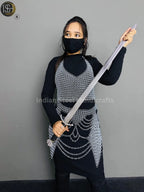 Chainmail Harness, Chainmail Chains Layers top & Skirt, Rings Costume, Wedding Cosplay Costume, Larp , Cosplay, Sca Armor, Gift For Women. ISH Collection