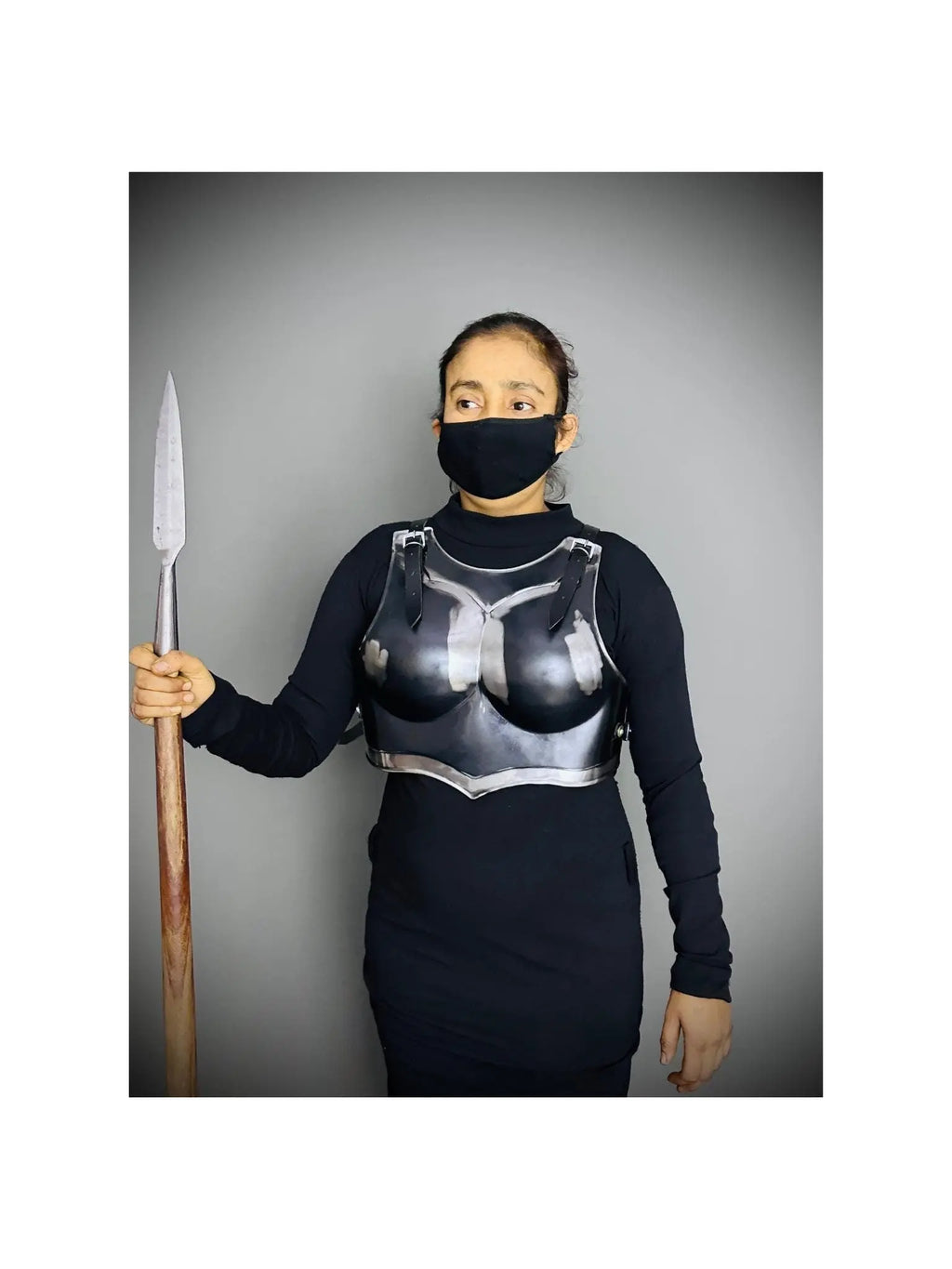 Ancient Knight Lady Armor, chest Armor, Female Fantasy Armor Costume, Cosplay Armor, Larp Armor, Sca Armor, Gift for Women. ISH Collection