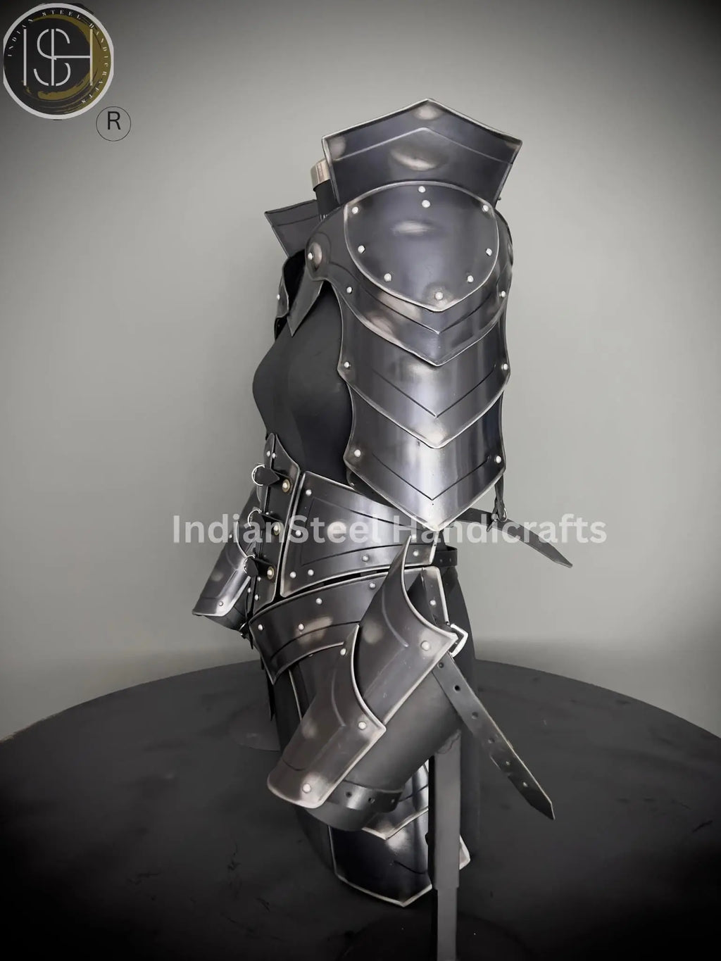 Medieval Steel Cuirass Armor: Antique Lady Cosplay Set, LARP SCA