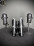 Medieval Steel Cuirass Armor: Antique Lady Cosplay Set, LARP SCA