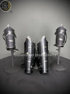 Medieval Steel Cuirass Armor: Antique Lady Cosplay Set, LARP SCA