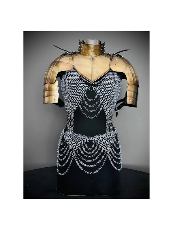 medieval armor,
medieval dress,
knight armor,
cosplay armor,
larp costume,
pauldron armor,
armour,
renfaire,
medieval costume,
armor,
cosplay costume,
gift for her,
birthday gift,