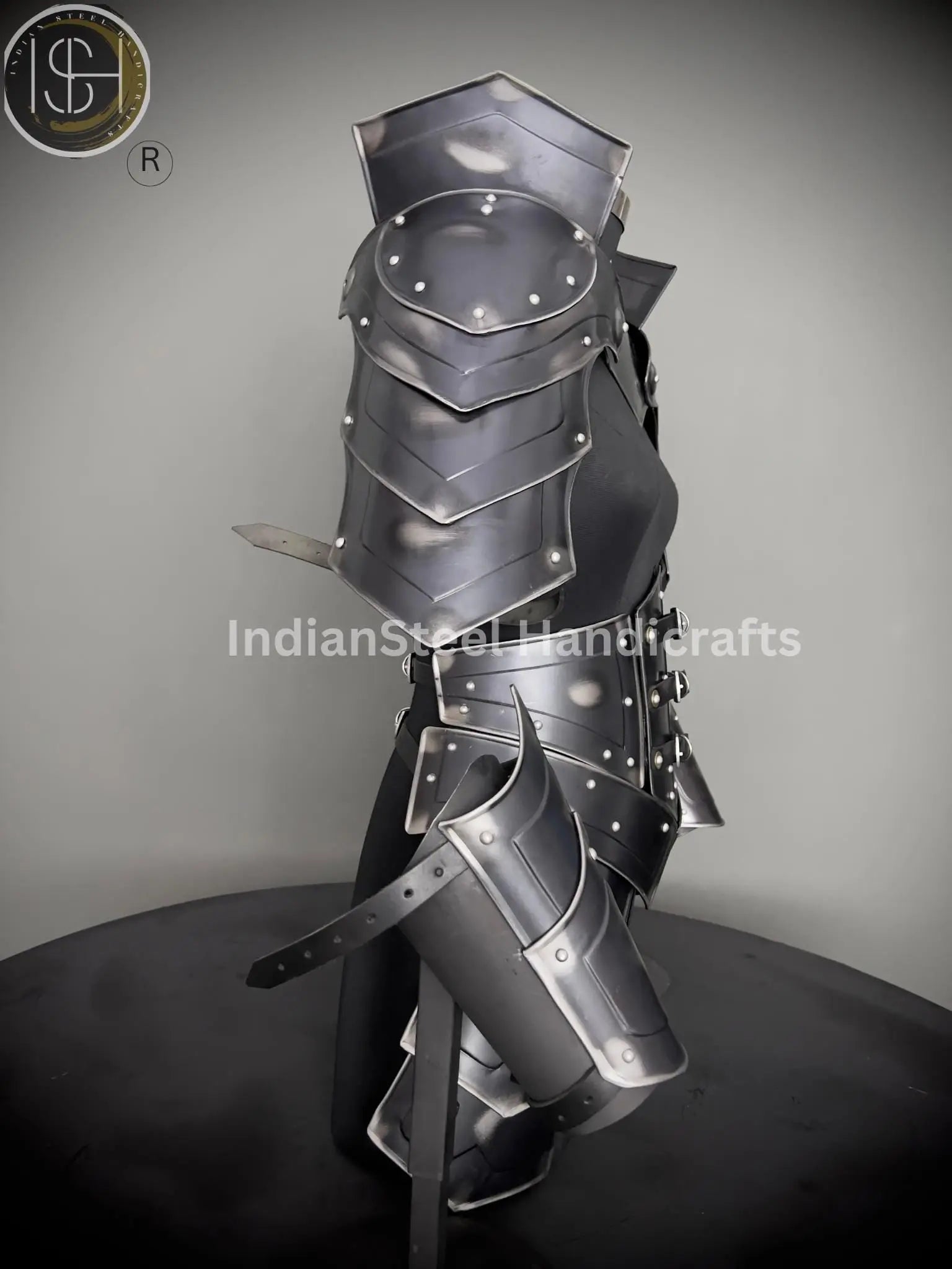 Medieval Steel Cuirass Armor: Antique Lady Cosplay Set, LARP SCA