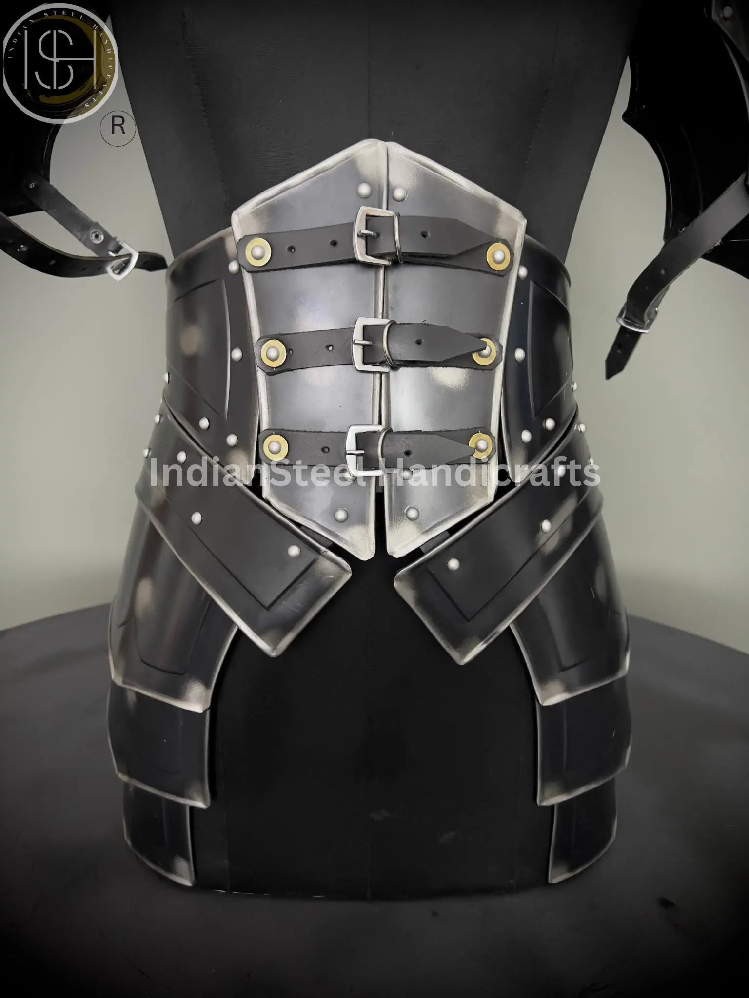 Medieval Steel Cuirass Armor: Antique Lady Cosplay Set, LARP SCA