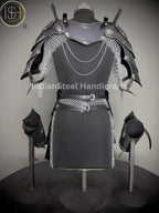 medieval armor,
medieval dress,
knight armor,
cosplay armor,
larp costume,
pauldron armor,
armour,
renfaire,
medieval costume,
armor,
cosplay costume,
gift for her,
birthday gift,
