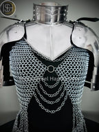Handmade Chainmail Skirt & Top: Medieval Viking Armor Costume