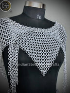 Chainmail Harness, Chainmail Chains Layers top & Skirt, Rings Costume, Wedding Cosplay Costume, Larp , Cosplay, Sca Armor, Gift For Women. ISH Collection
