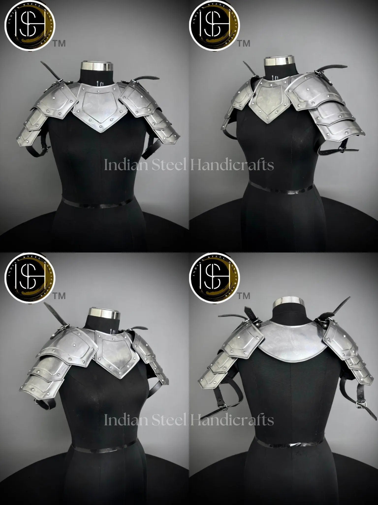 Medieval Steel Corset Armor: Adult Female Costume, LARP Cosplay