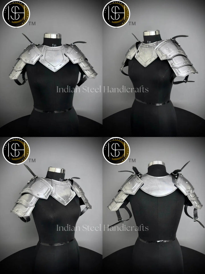 Medieval Steel Corset Armor: Adult Female Costume, LARP Cosplay