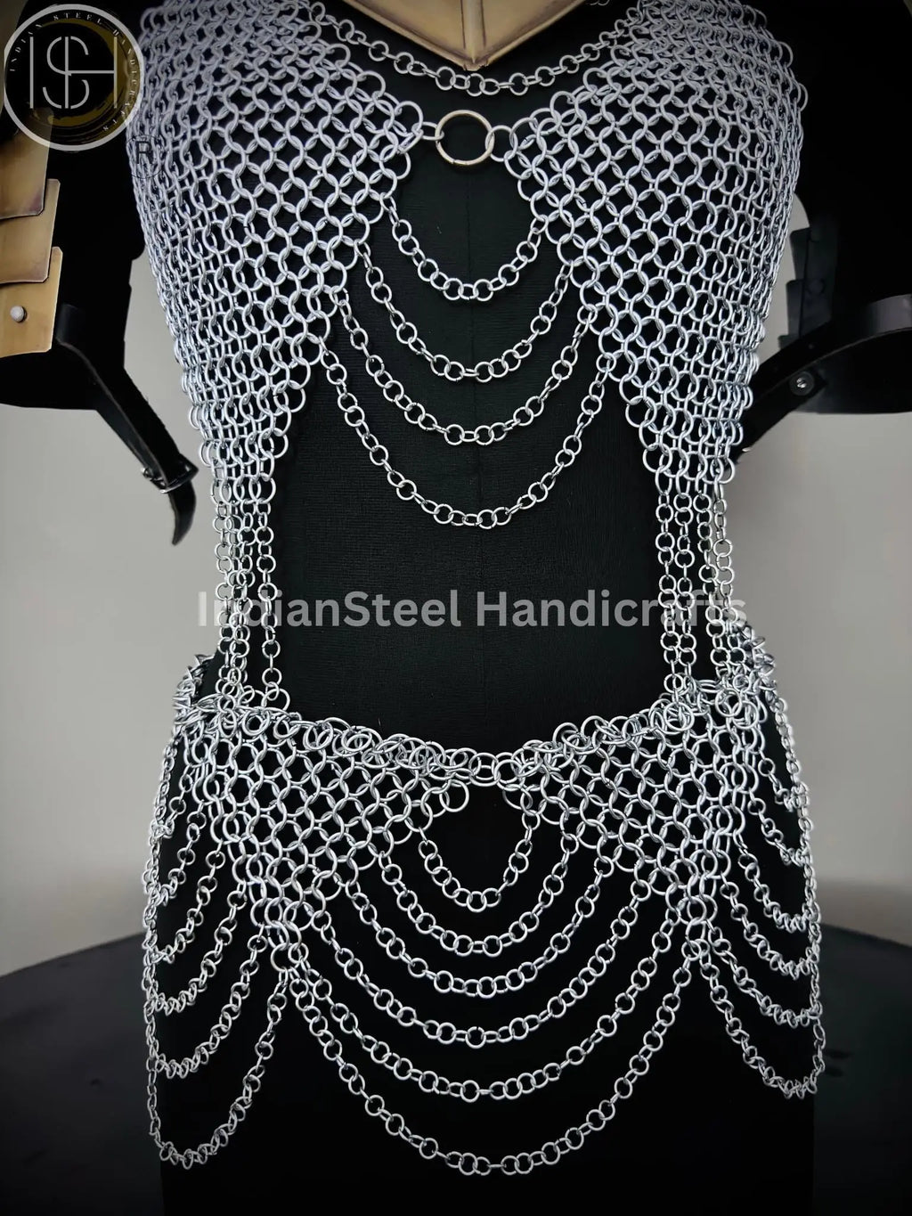 Handmade Chainmaille Skirt & Top: Medieval Armor Costume