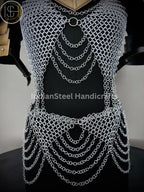 Handmade Chainmaille Skirt & Top: Medieval Armor Costume