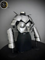 Medieval Steel Corset Armor: Adult Female Costume, LARP Cosplay
