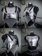 Women's Chainmail Armor Set: Medieval Knight SCA LARP Cosplay