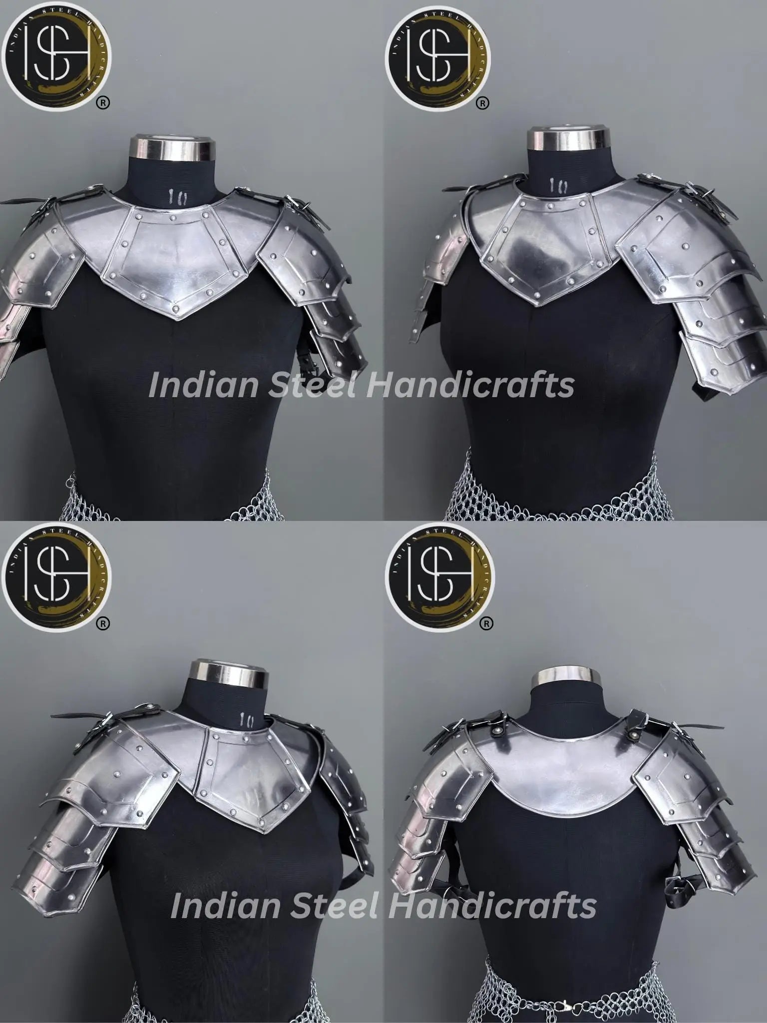 Medieval Women's Chainmail Armor Set: SCA LARP Female Knight Costume