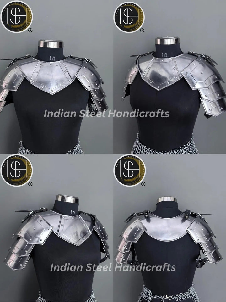 Medieval Women's Chainmail Armor Set: SCA LARP Female Knight Costume