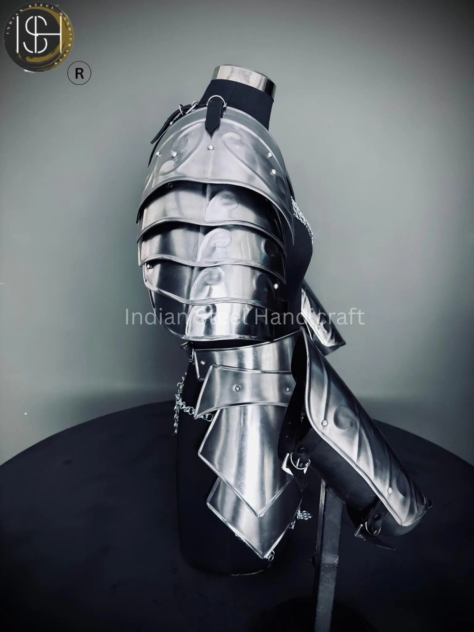 Medieval Knight Lady Armor: Steel Cuirass, Chainmail, LARP Cosplay