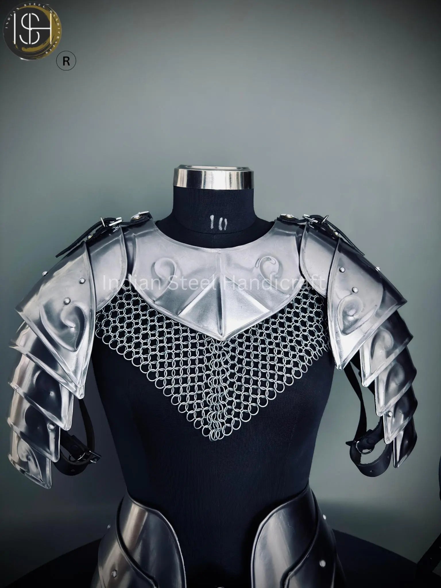 Medieval Knight Lady Armor: Steel Cuirass, Chainmail, LARP Cosplay