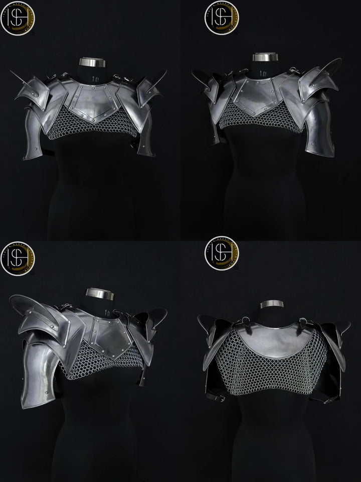 Brave Lady Knight Armor – Medieval Fantasy Costume for Cosplay & LARP Events.