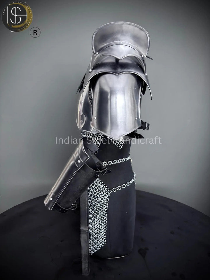 Women's Chainmail Armor Set: Medieval Knight SCA LARP Cosplay