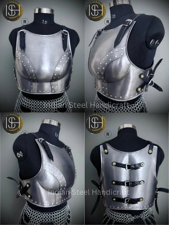 Women's Chainmail Armor Set: Medieval Knight SCA LARP Cosplay