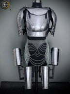 Women's Chainmail Armor Set: Medieval Knight SCA LARP Cosplay