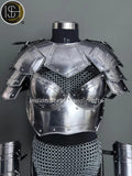 Medieval Women's Chainmail Armor Set: SCA LARP Female Knight Costume